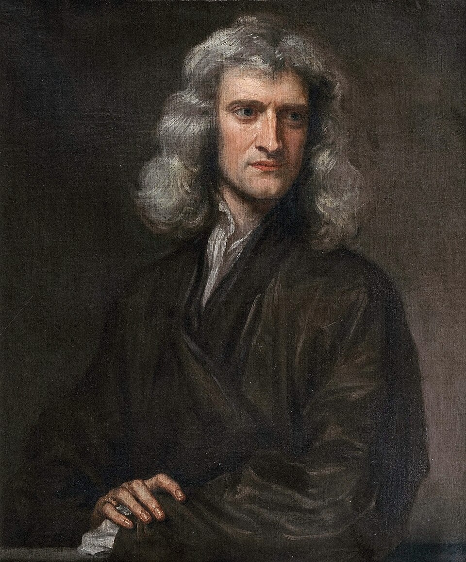 Historical portrait of Isaac Newton