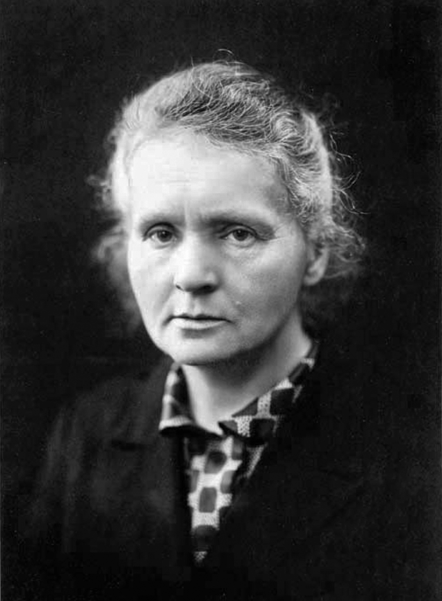 Portrait of Marie Curie around 1920.